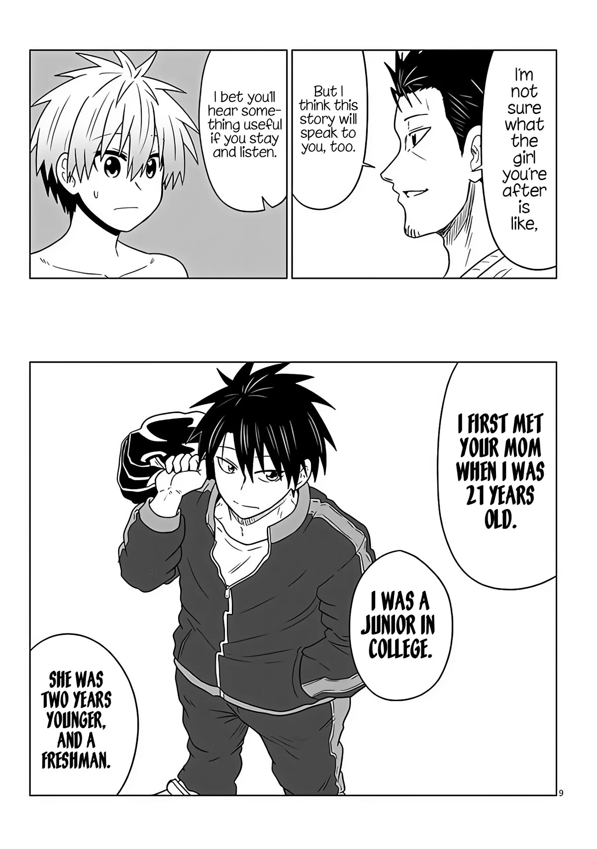 Uzaki-chan wa Asobitai! Chapter 97 page 9 - Chapter 97: Kouhai and Kouhai's Parents' Past (Part 1)
