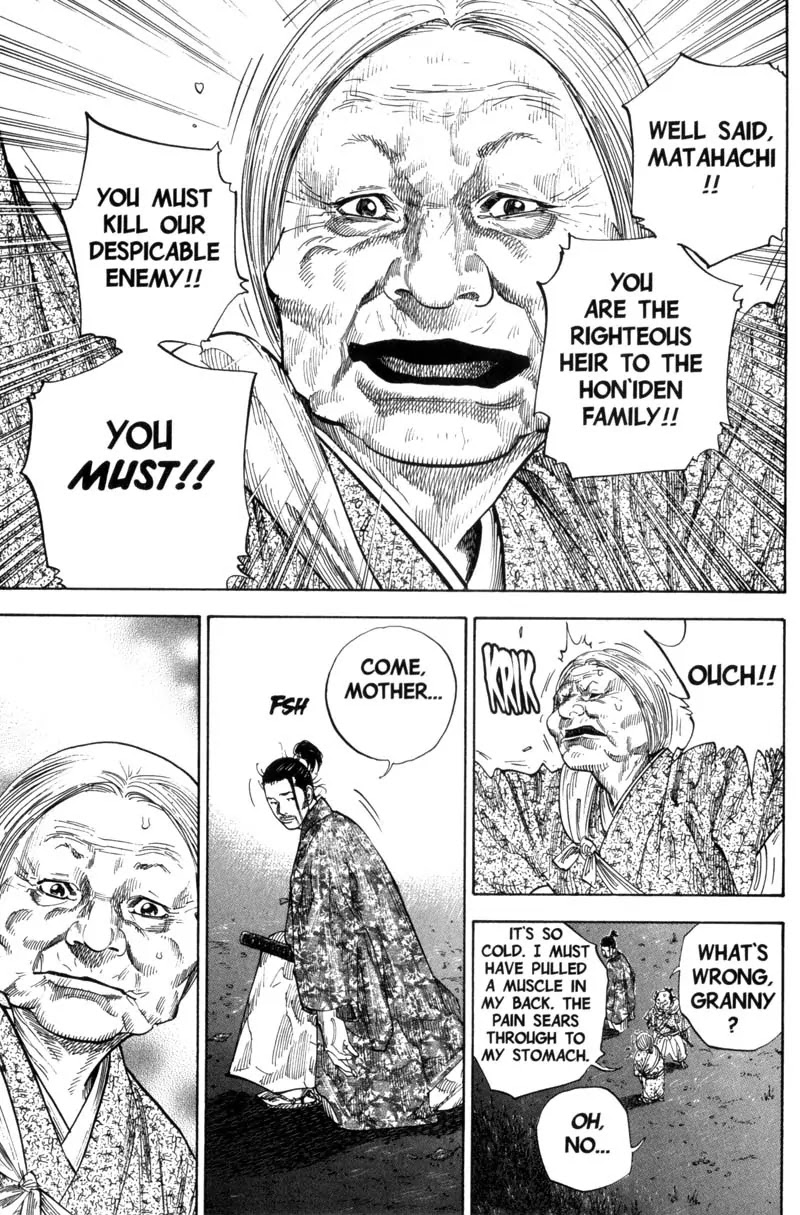 Vagabond manga, chapter 106, page 16 of 19