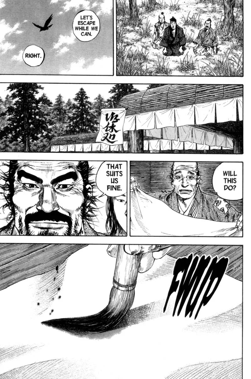 Vagabond manga, chapter 157, page 18 of 27