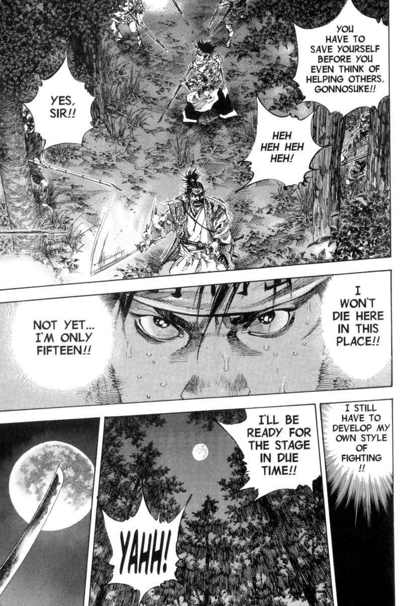 Vagabond manga, chapter 165, page 15 of 28