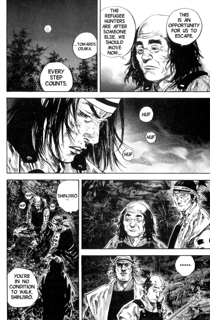 Vagabond manga, chapter 165, page 22 of 28