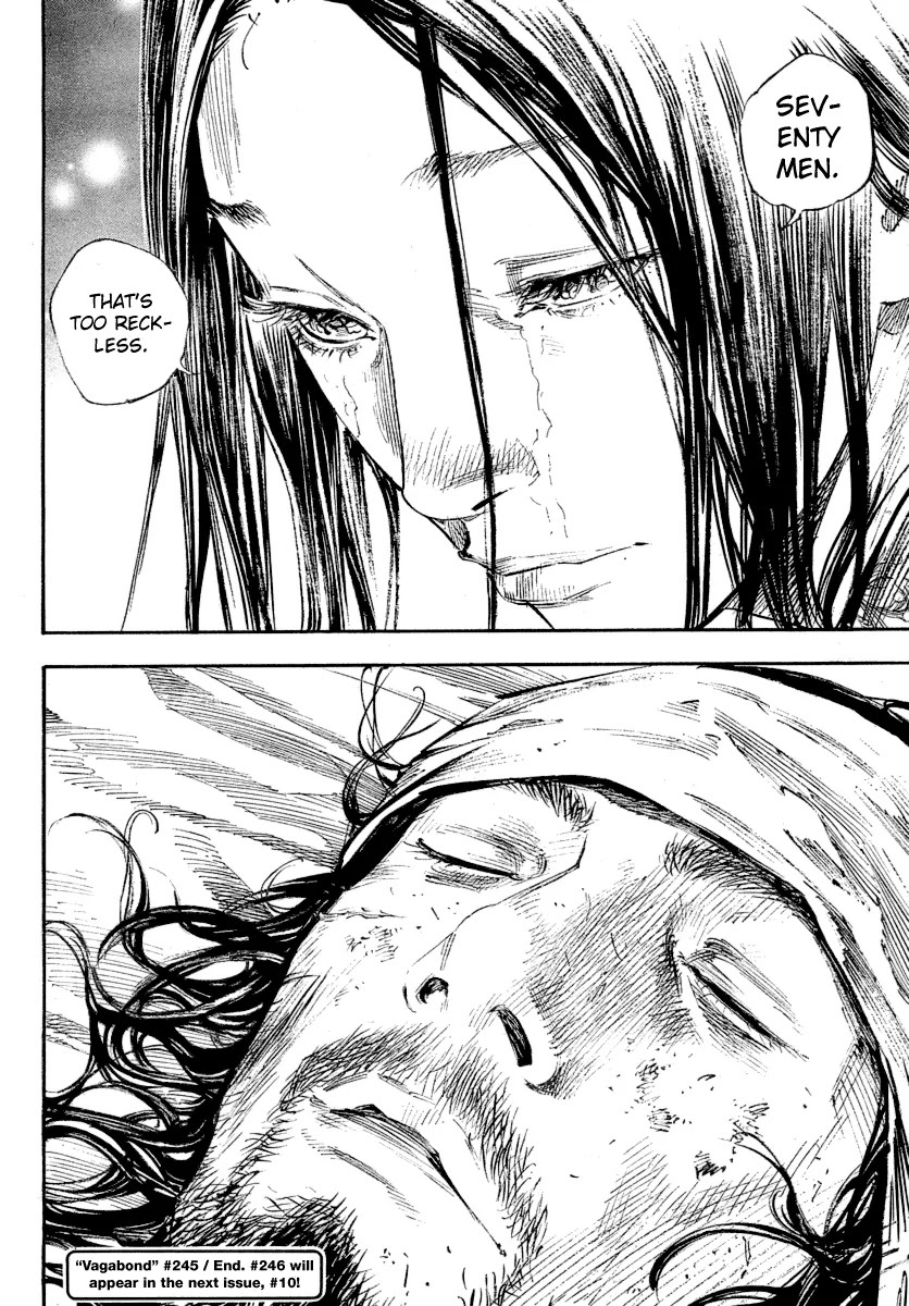 Vagabond manga, chapter 245, page 15 of 16