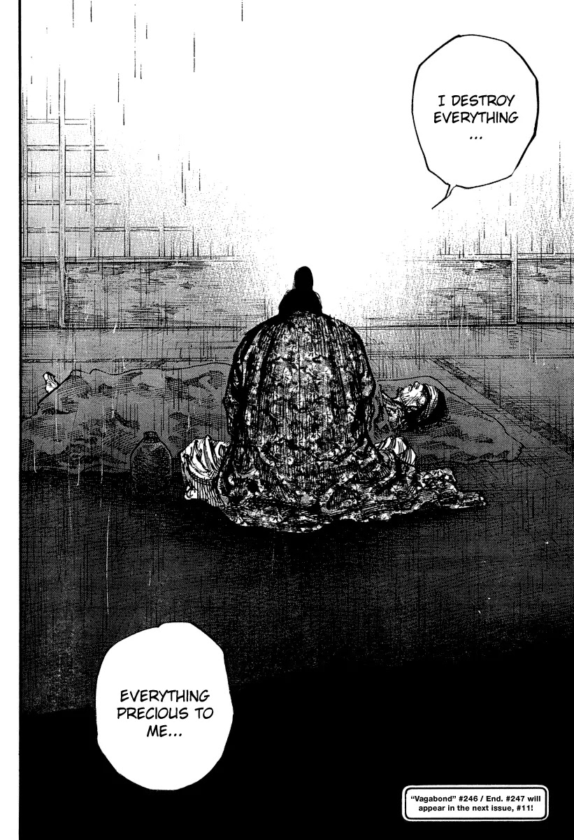 Vagabond manga, chapter 246, page 16 of 17
