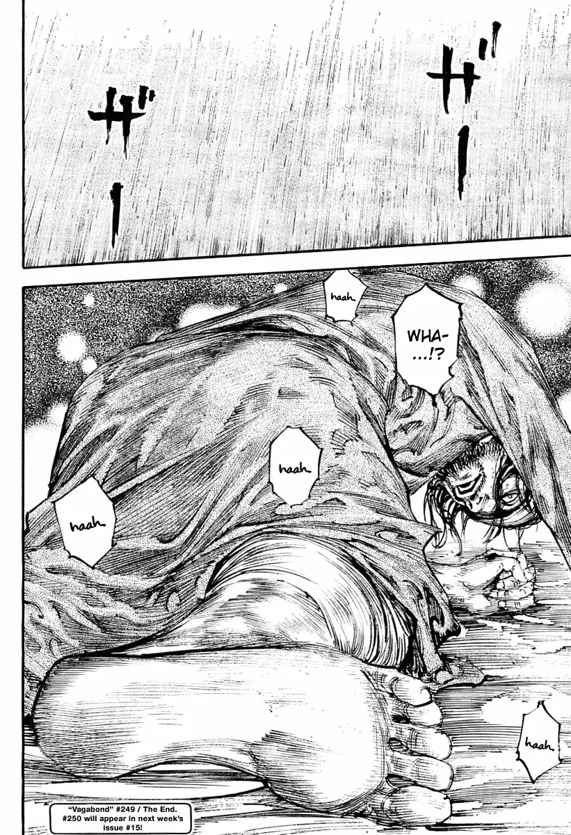 Vagabond manga, chapter 249, page 20 of 21