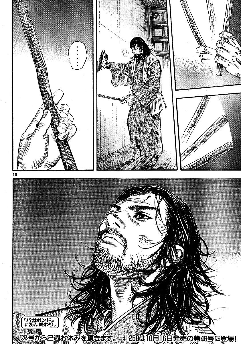 Vagabond manga, chapter 257, page 18 of 19