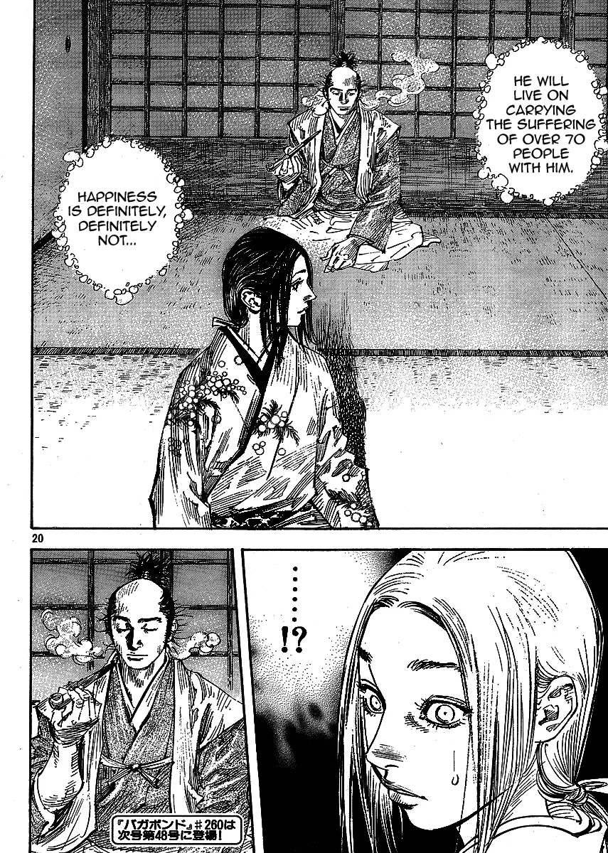 Vagabond manga, chapter 259, page 20 of 21