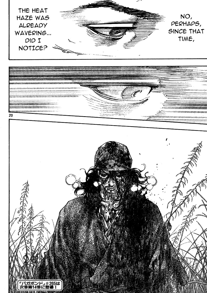 Vagabond manga, chapter 264, page 19 of 20