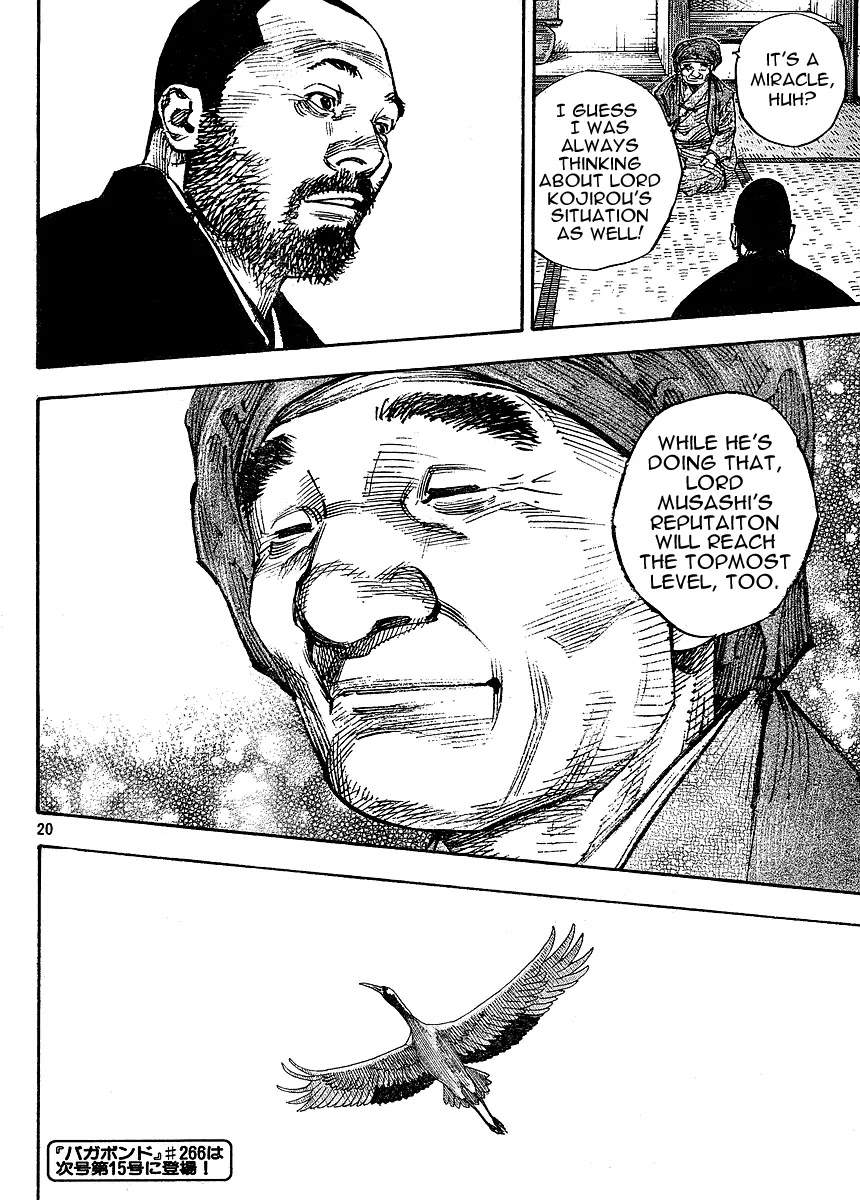 Vagabond manga, chapter 265, page 19 of 20