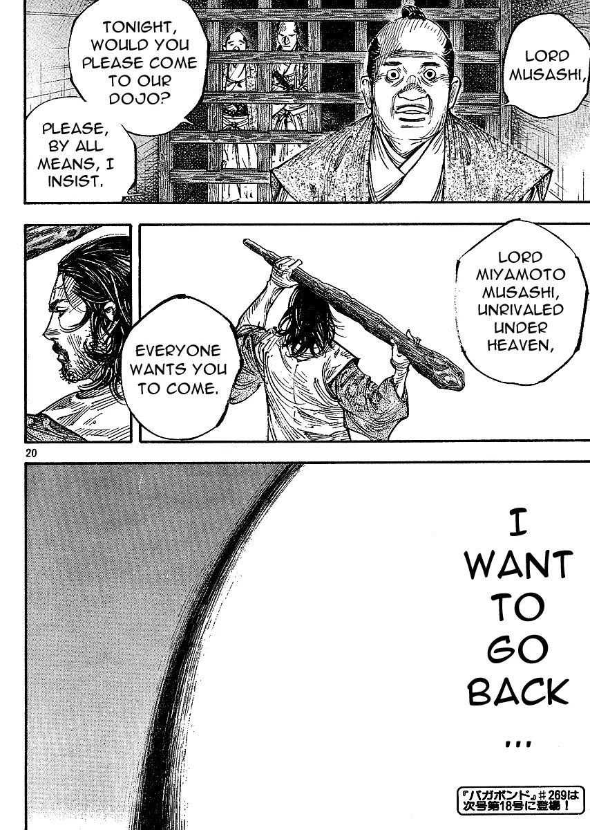 Vagabond manga, chapter 268, page 19 of 20