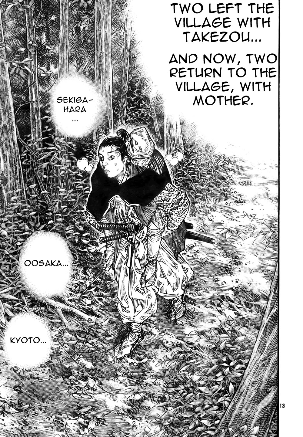 Vagabond manga, chapter 272, page 13 of 21