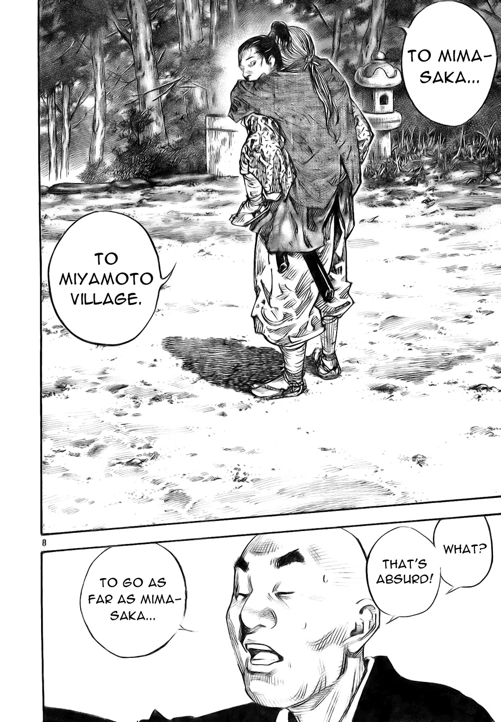 Vagabond manga, chapter 272, page 8 of 21