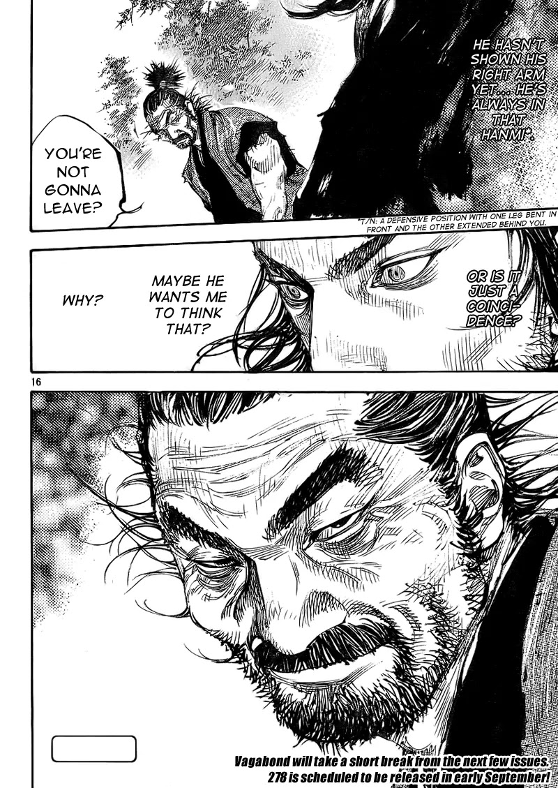 Vagabond manga, chapter 278, page 14 of 15