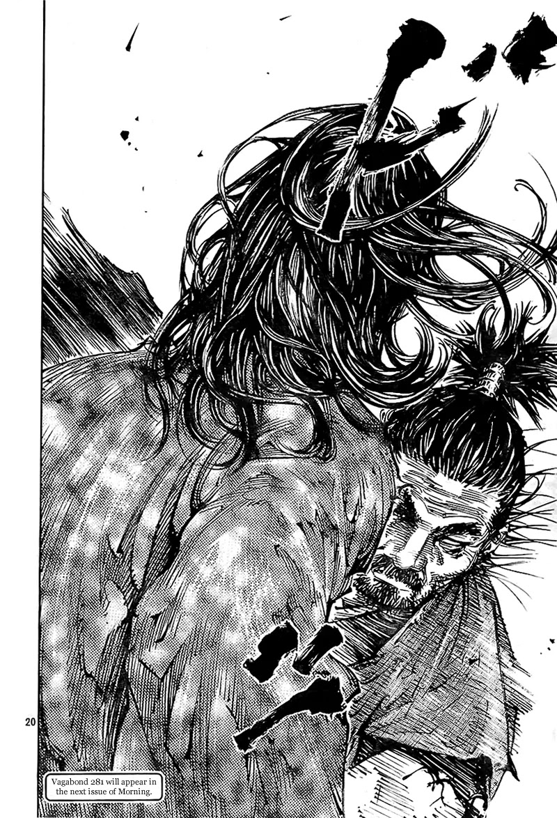Vagabond manga, chapter 280, page 19 of 20