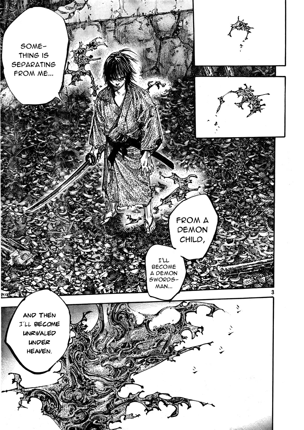 Vagabond manga, chapter 284, page 3 of 19