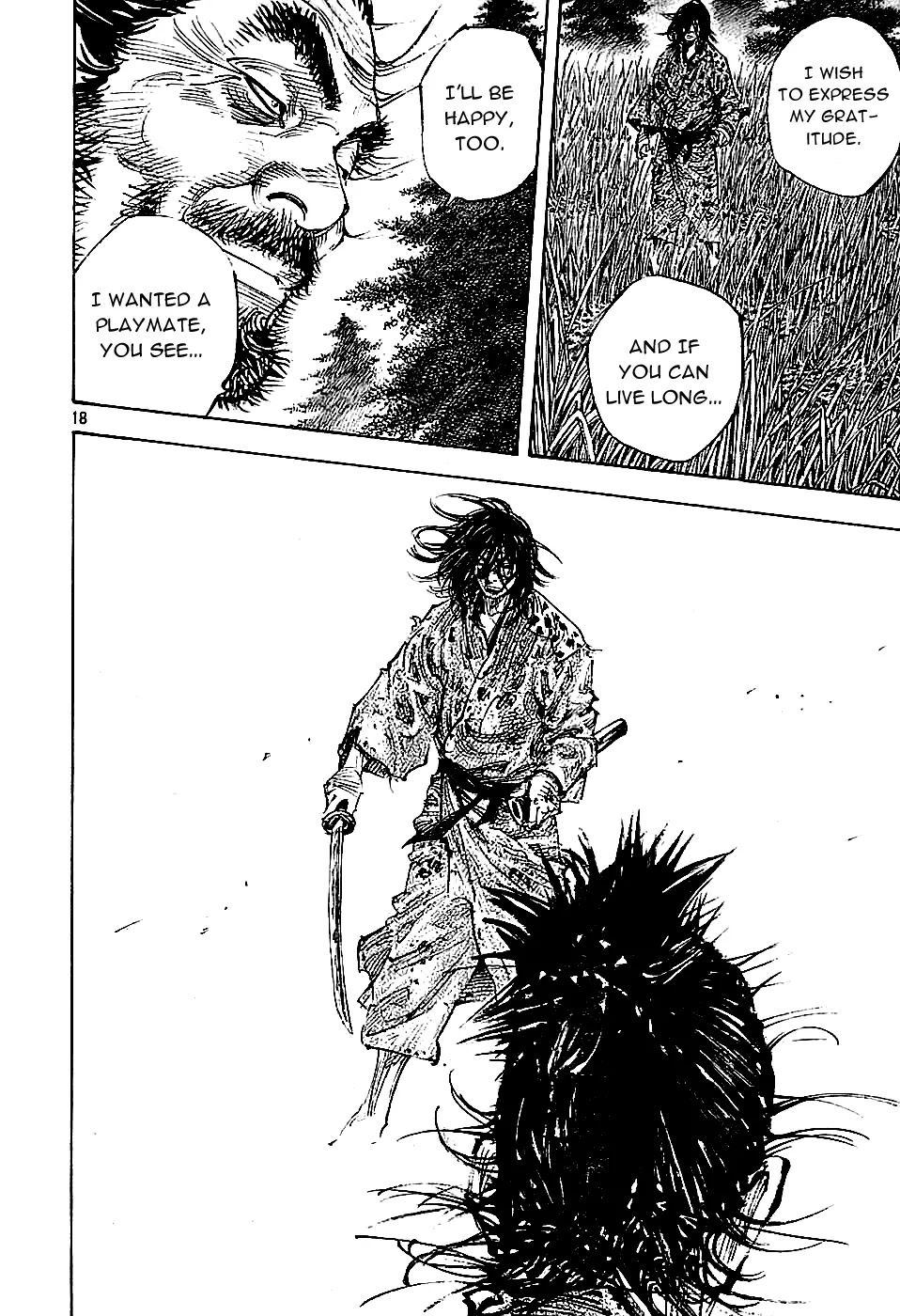 Vagabond manga, chapter 285, page 16 of 19