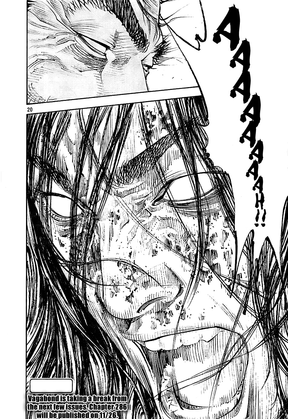 Vagabond manga, chapter 285, page 18 of 19