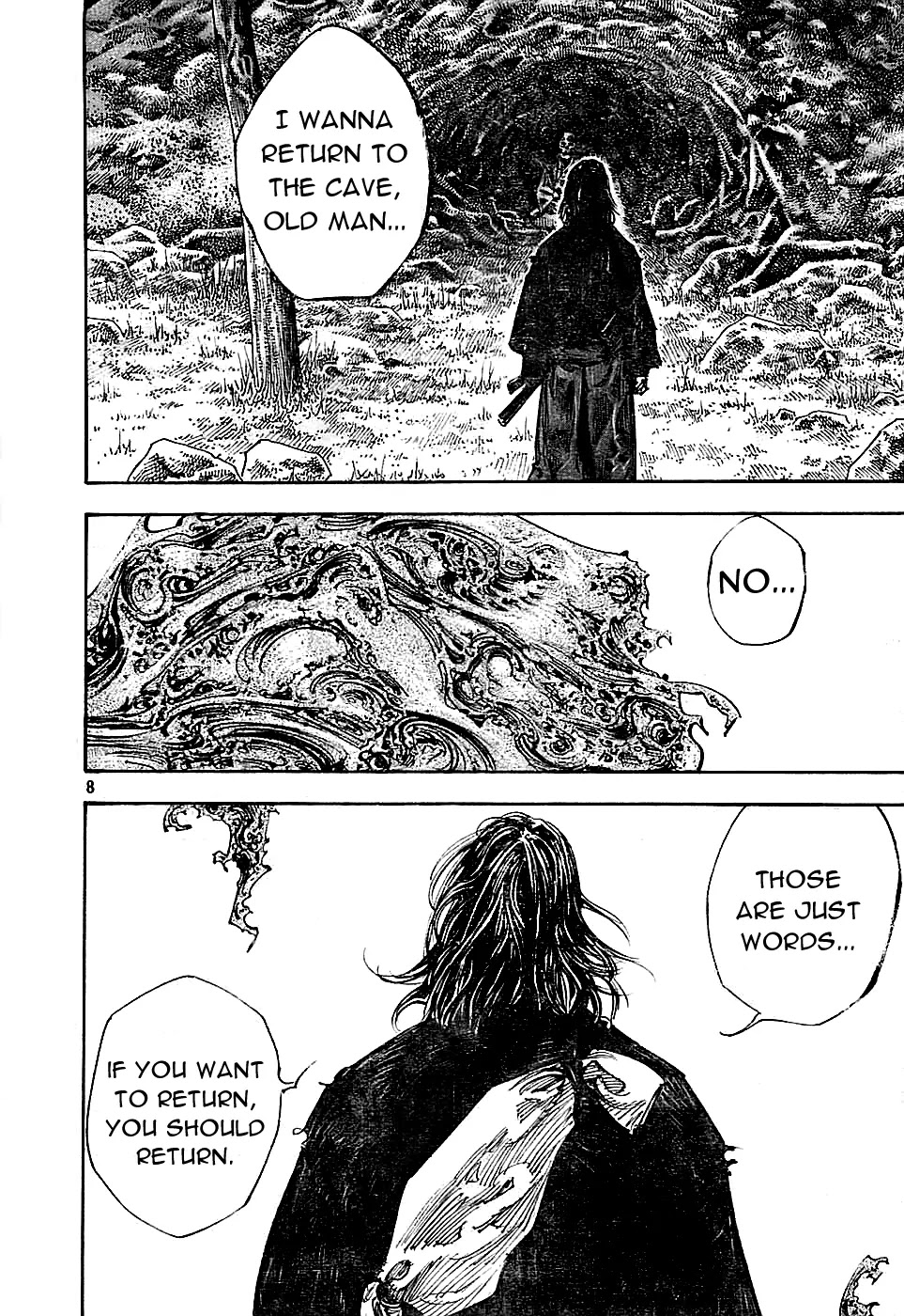 Vagabond manga, chapter 285, page 8 of 19