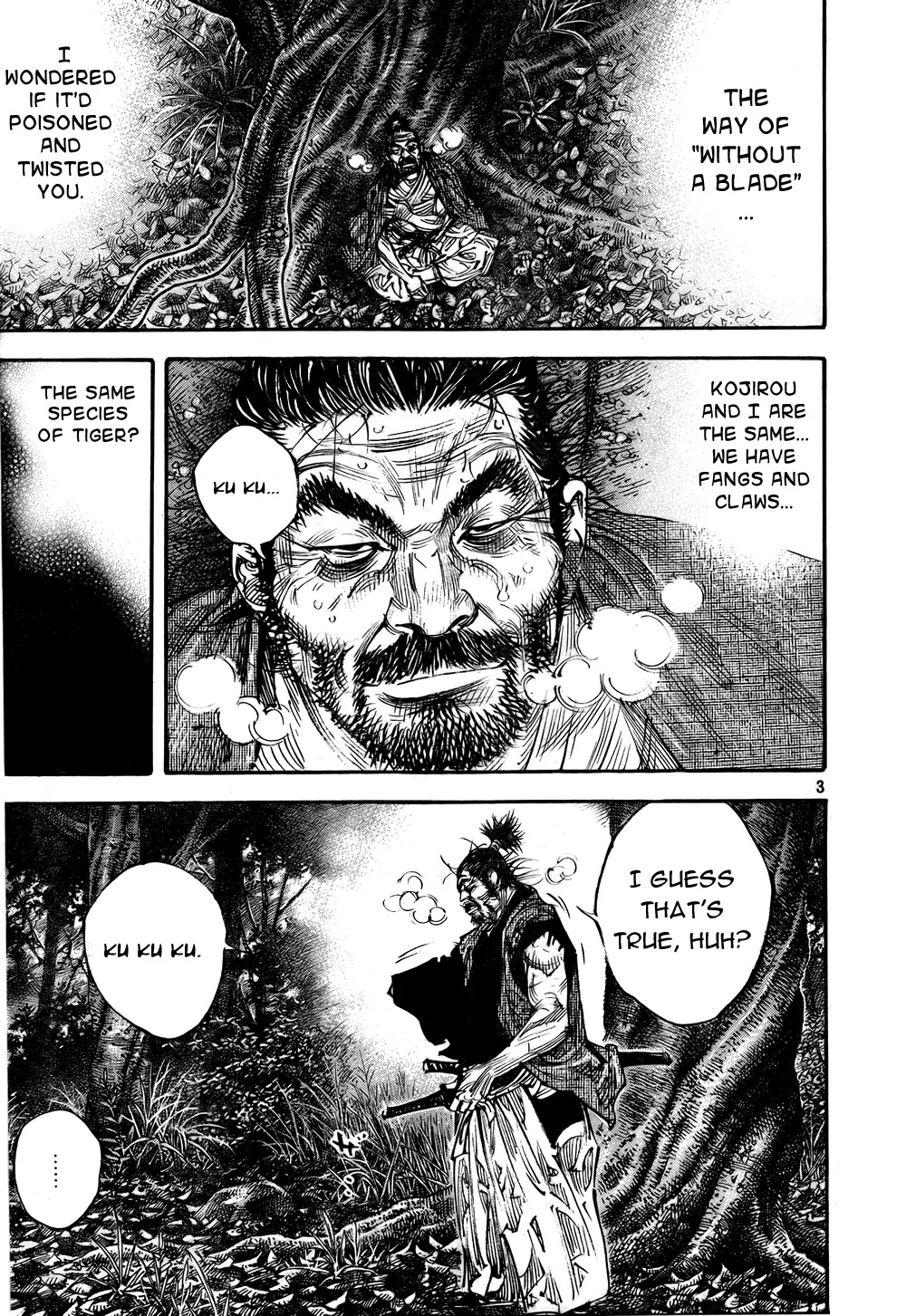 Vagabond manga, chapter 287, page 3 of 16