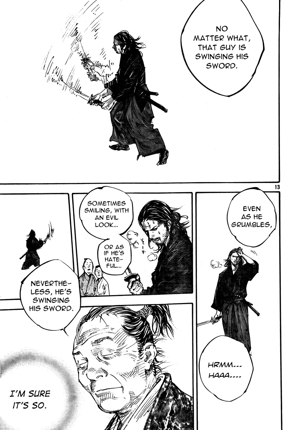 Vagabond manga, chapter 288, page 13 of 25