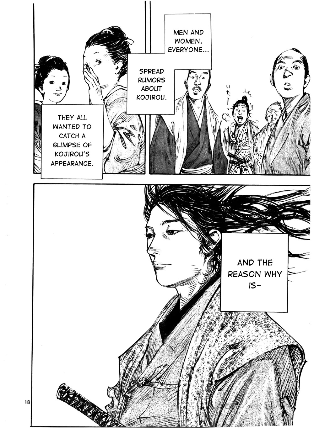 Vagabond manga, chapter 288, page 18 of 25
