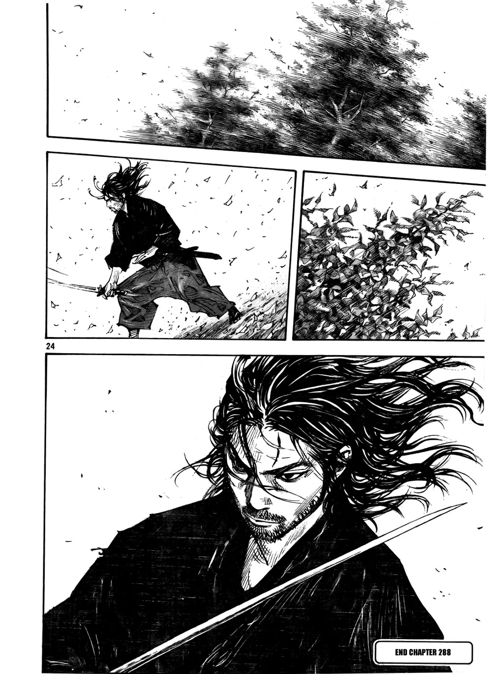 Vagabond manga, chapter 288, page 24 of 25