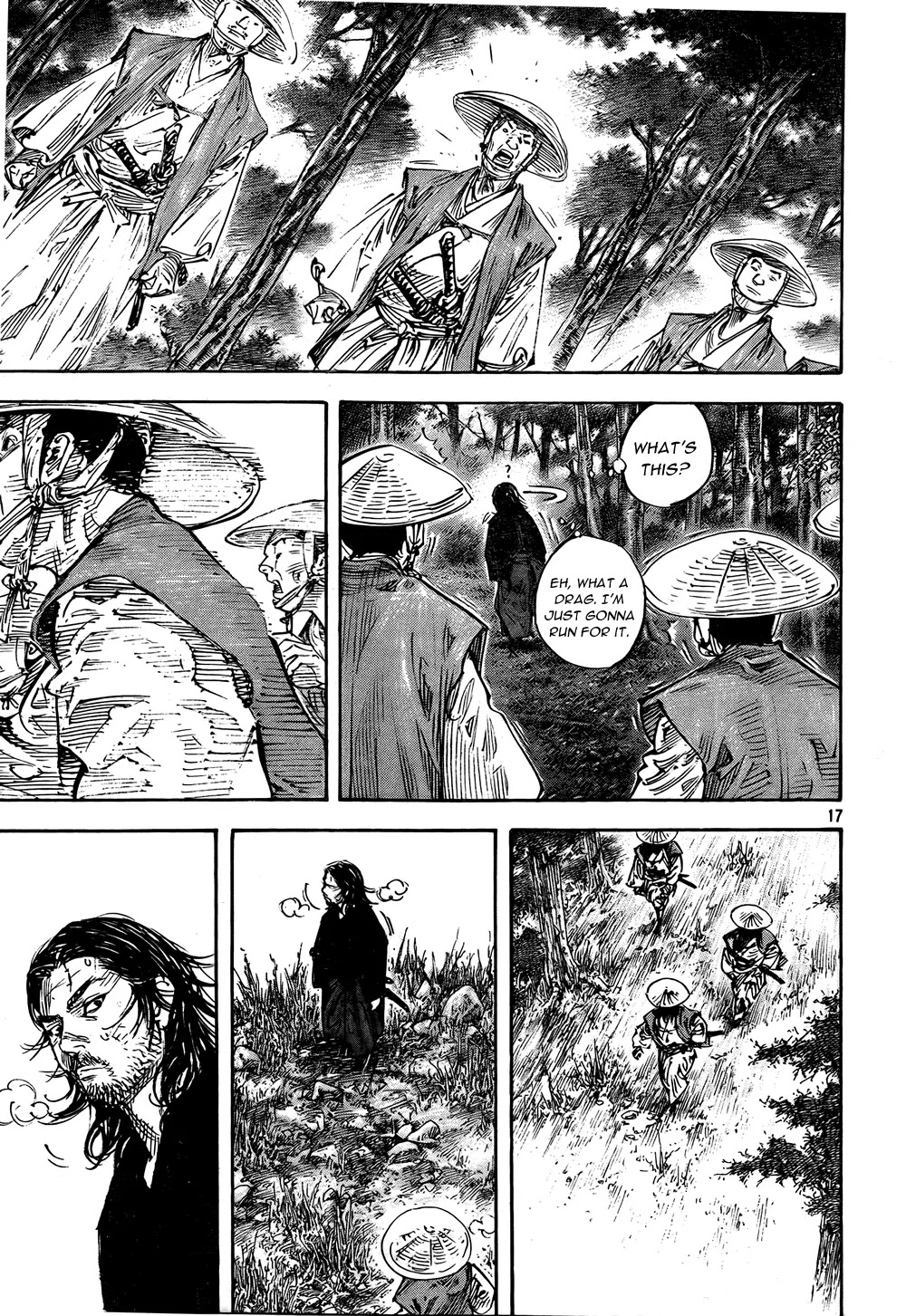 Vagabond manga, chapter 289, page 17 of 21