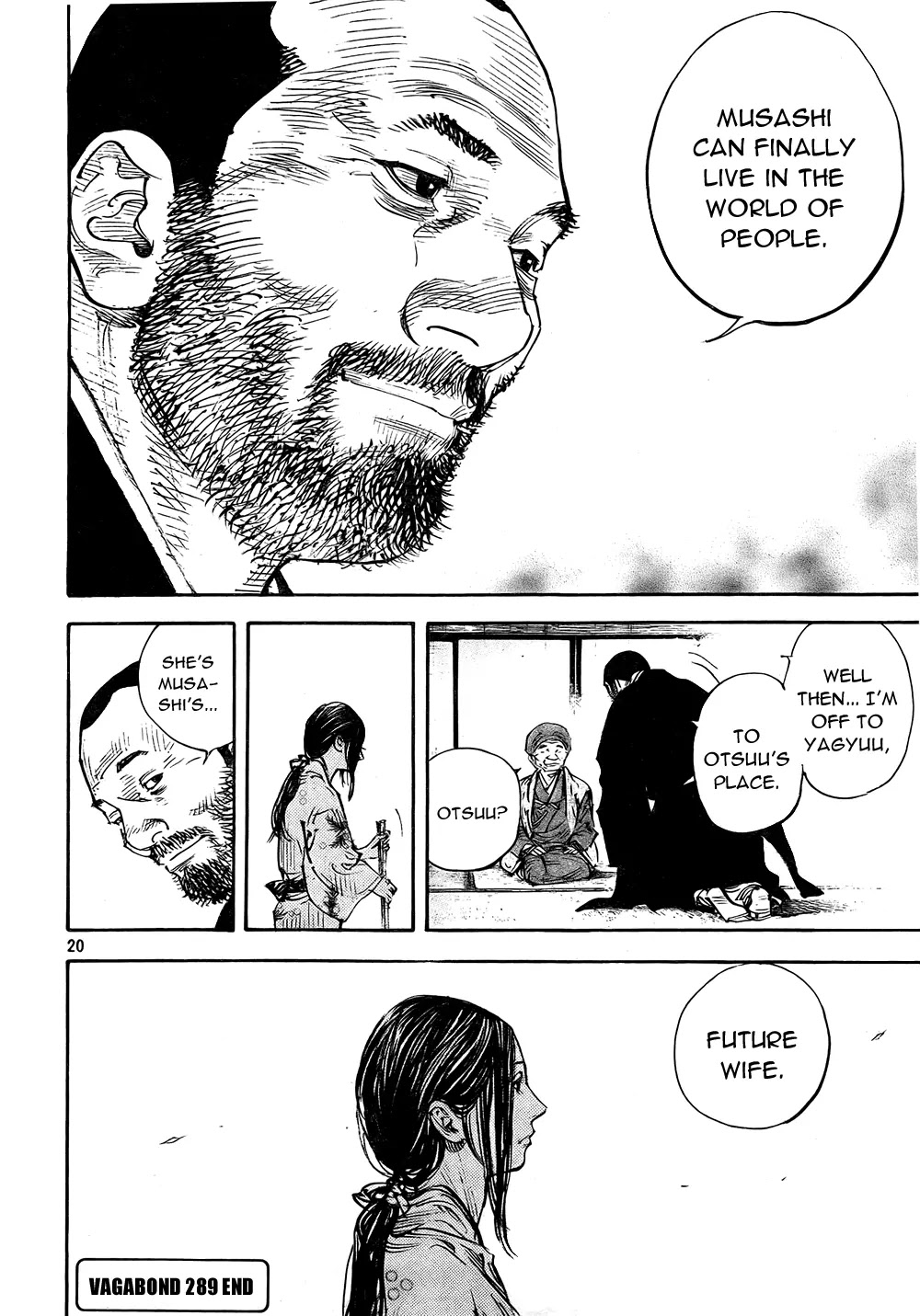 Vagabond manga, chapter 289, page 20 of 21