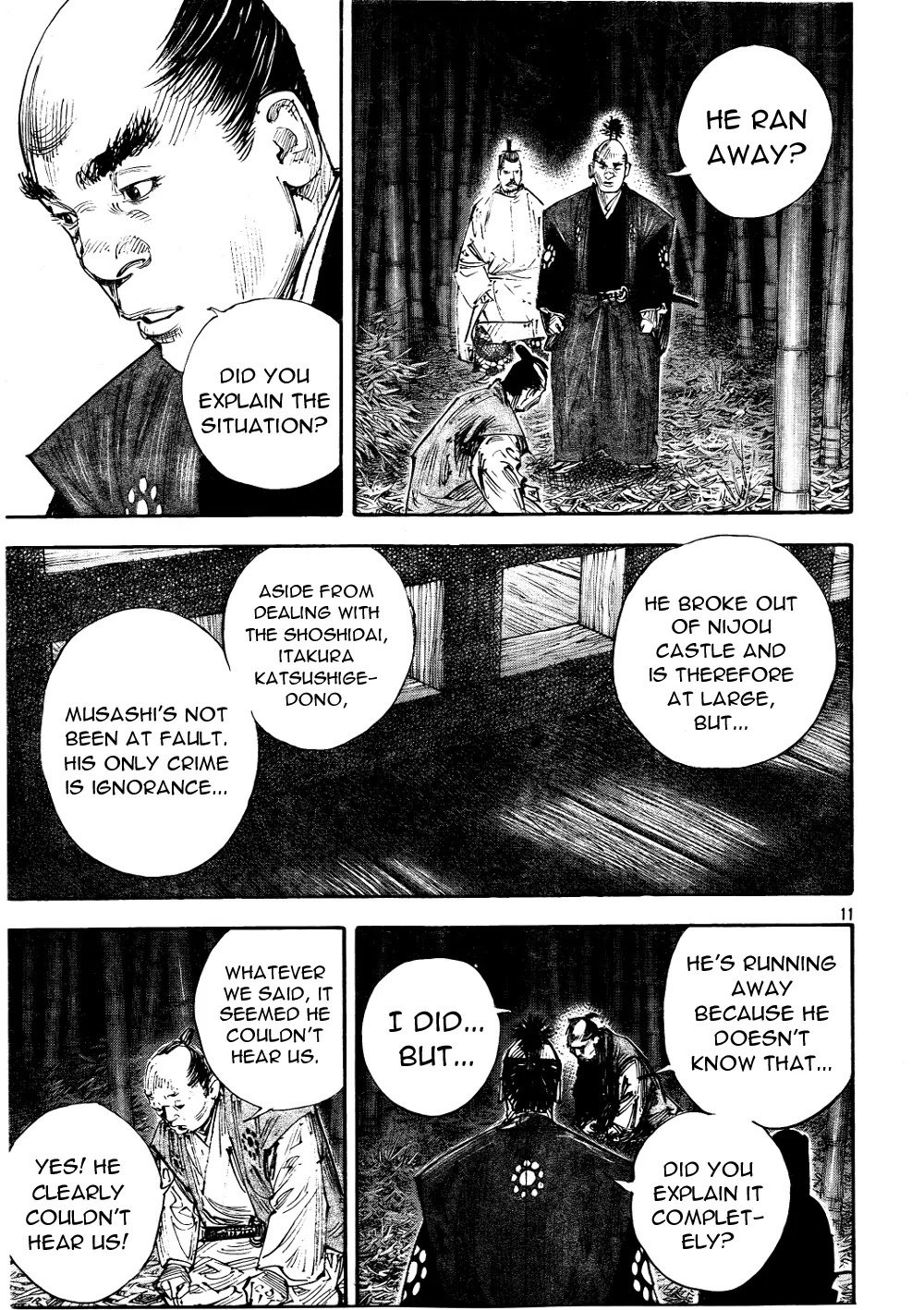 Vagabond manga, chapter 290, page 11 of 17