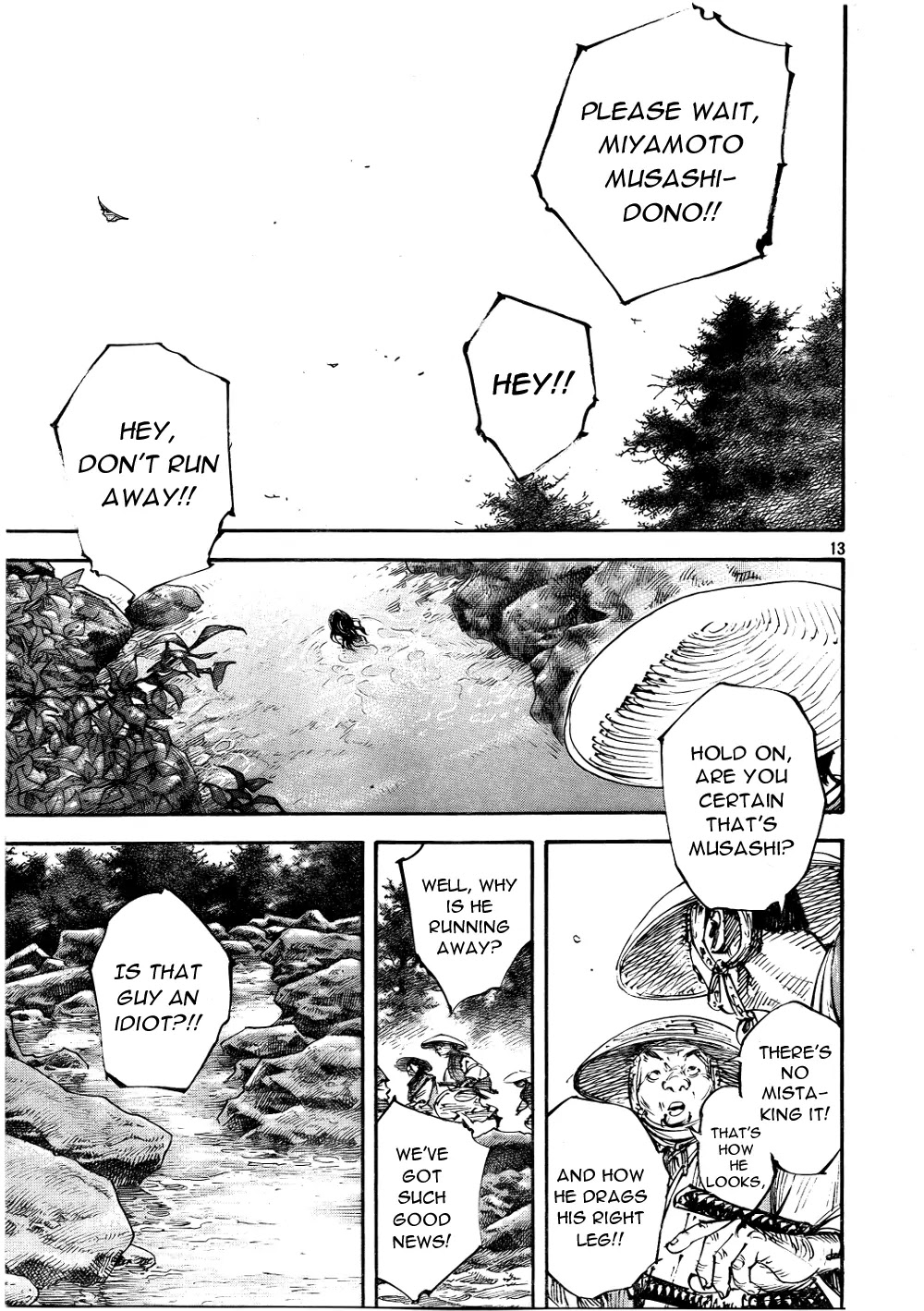 Vagabond manga, chapter 290, page 13 of 17