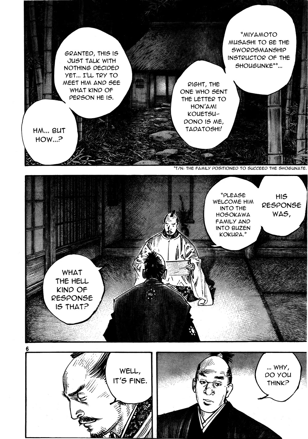 Vagabond manga, chapter 290, page 6 of 17