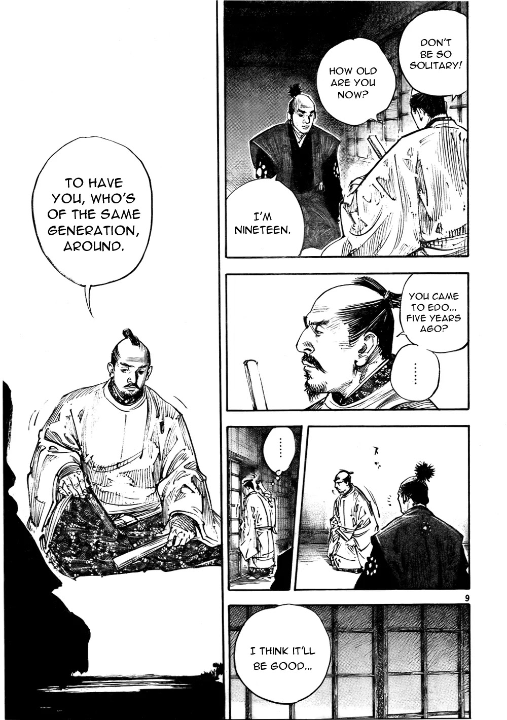 Vagabond manga, chapter 290, page 9 of 17