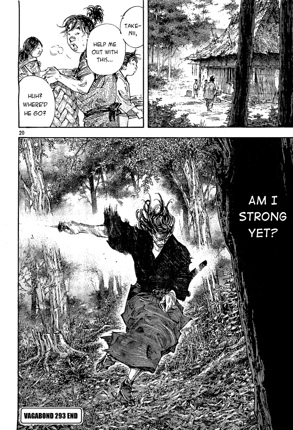 Vagabond manga, chapter 293, page 20 of 21