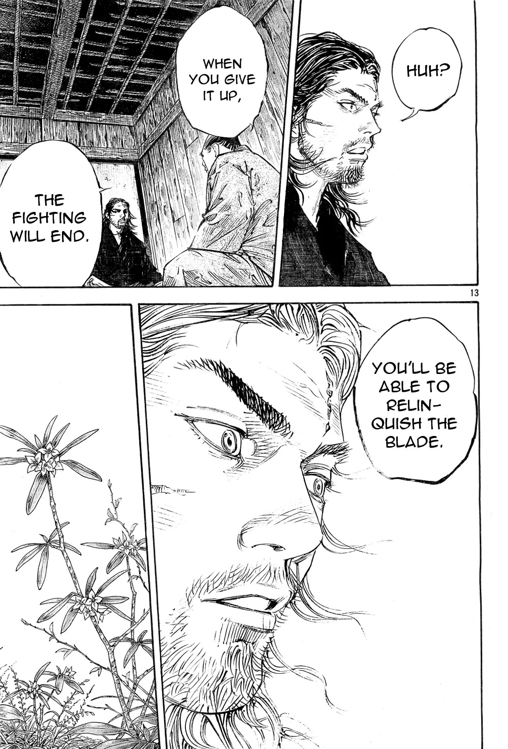 Vagabond manga, chapter 294, page 13 of 21