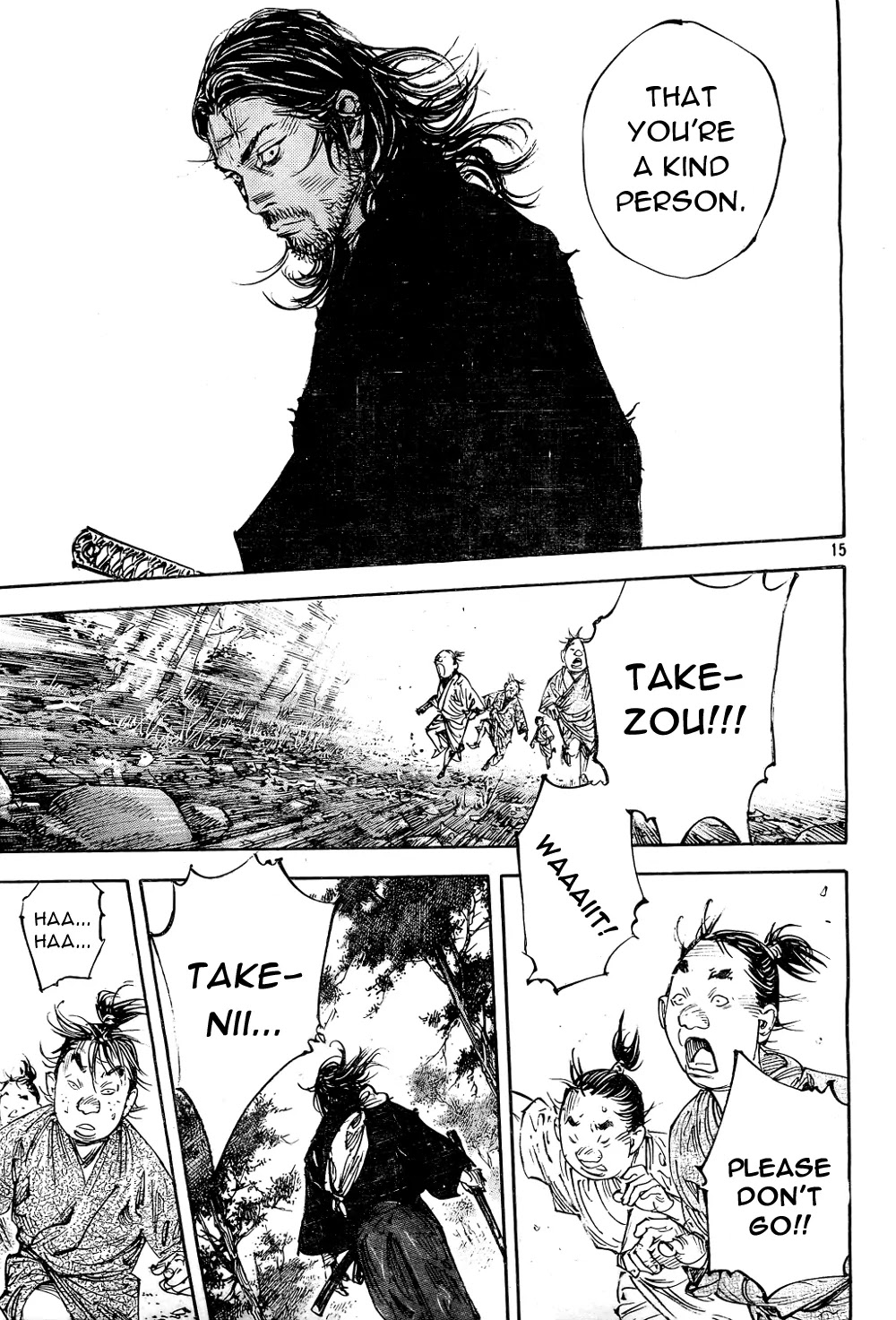 Vagabond manga, chapter 294, page 15 of 21