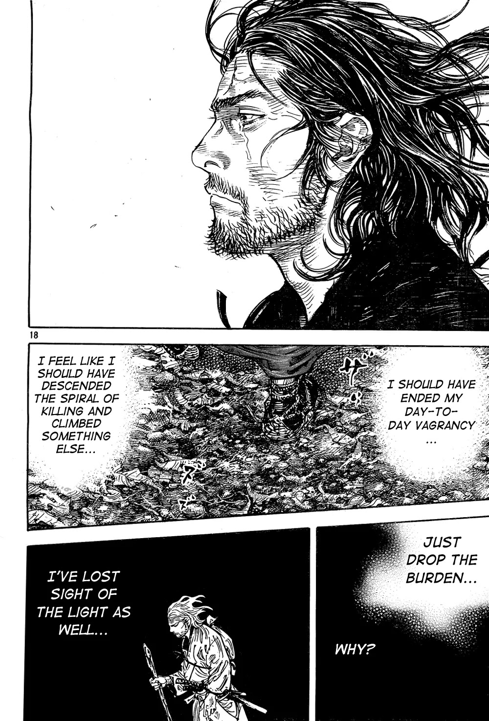 Vagabond manga, chapter 294, page 18 of 21