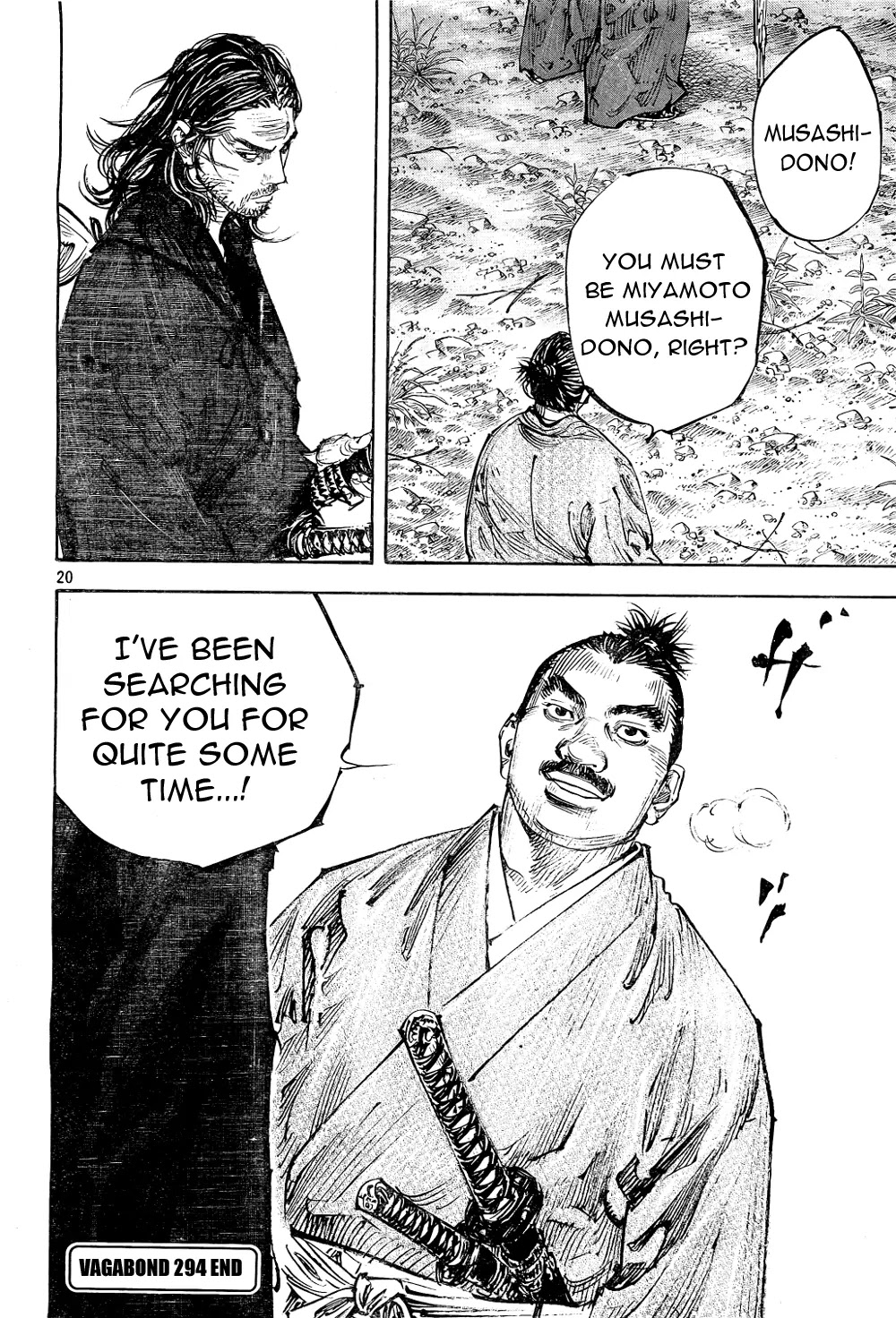 Vagabond manga, chapter 294, page 20 of 21
