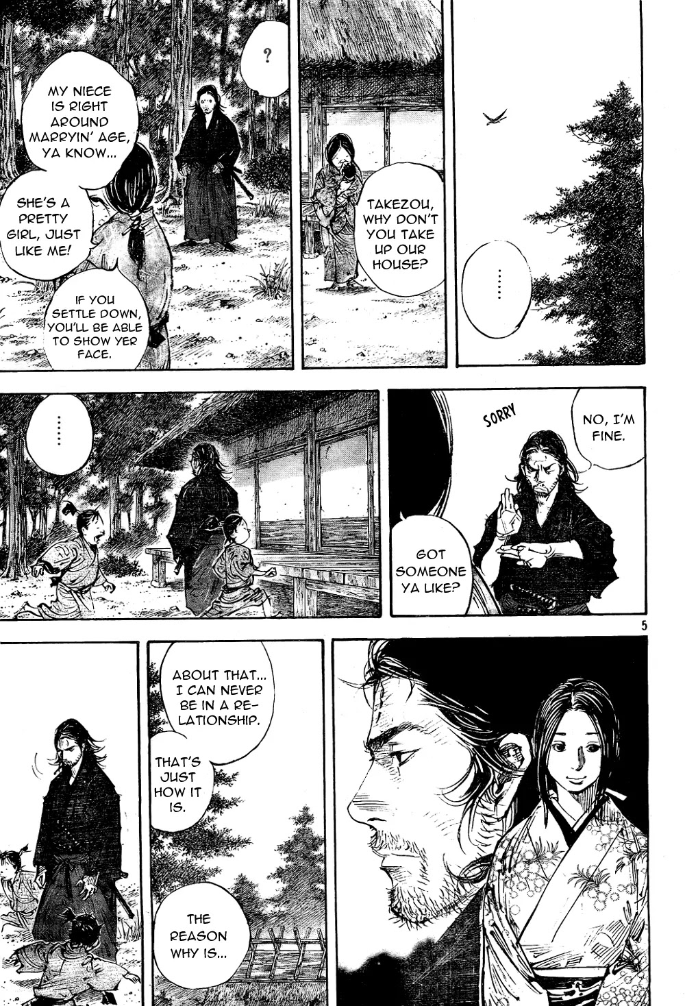 Vagabond manga, chapter 294, page 5 of 21