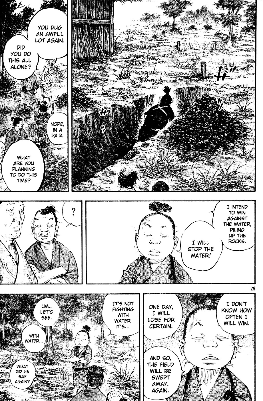 Vagabond manga, chapter 305, page 28 of 35