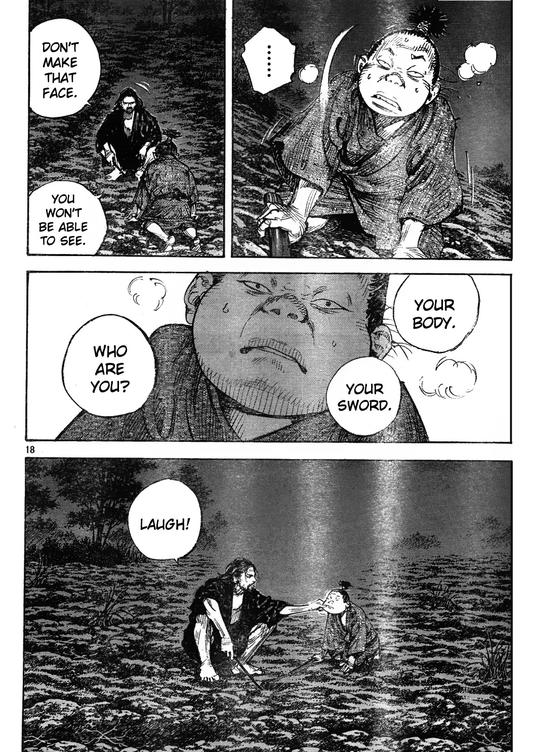 Vagabond manga, chapter 307, page 18 of 36