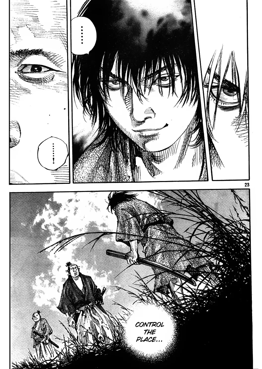 Vagabond manga, chapter 307, page 23 of 36