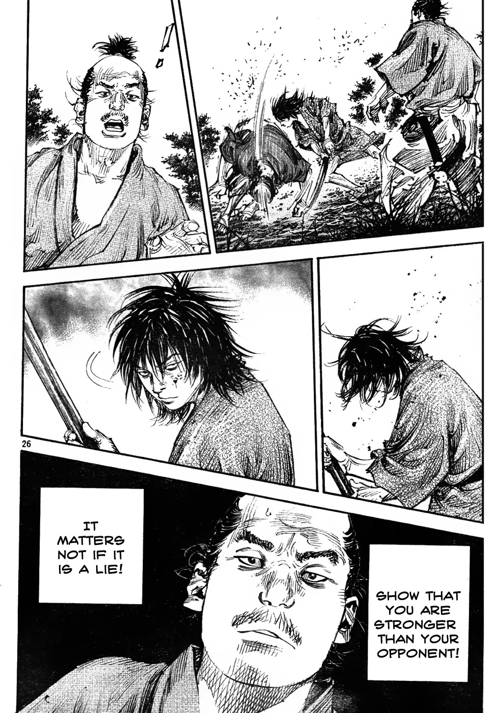 Vagabond manga, chapter 307, page 26 of 36