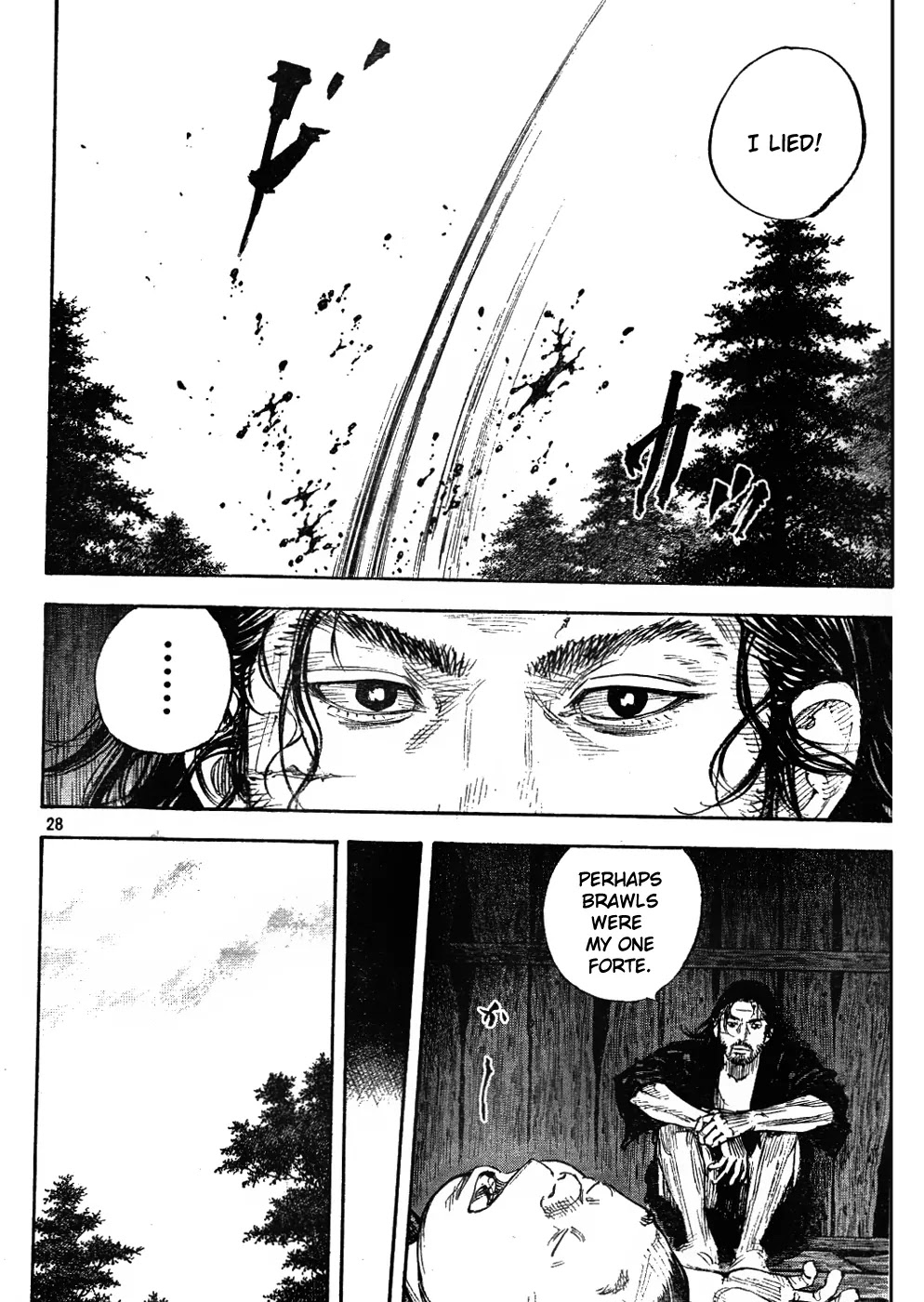 Vagabond manga, chapter 307, page 28 of 36