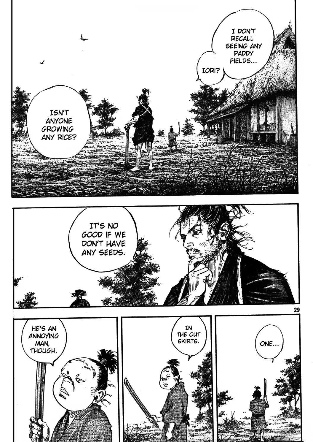 Vagabond manga, chapter 307, page 29 of 36