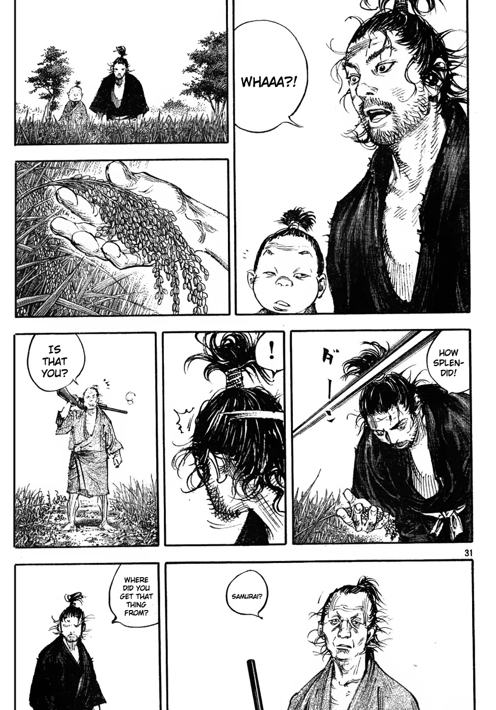 Vagabond manga, chapter 307, page 31 of 36