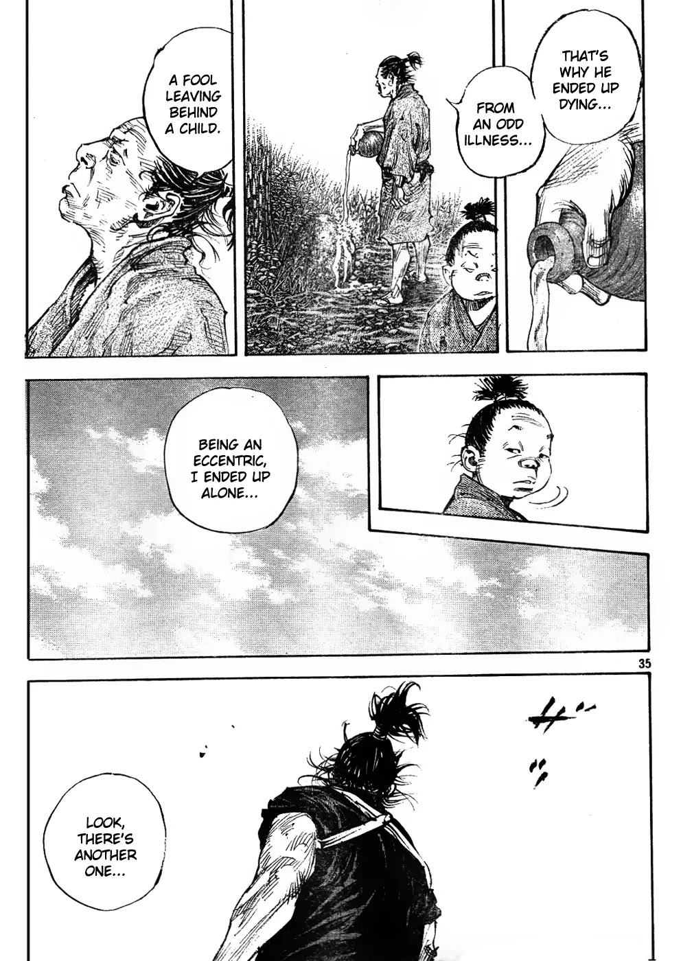 Vagabond manga, chapter 307, page 35 of 36