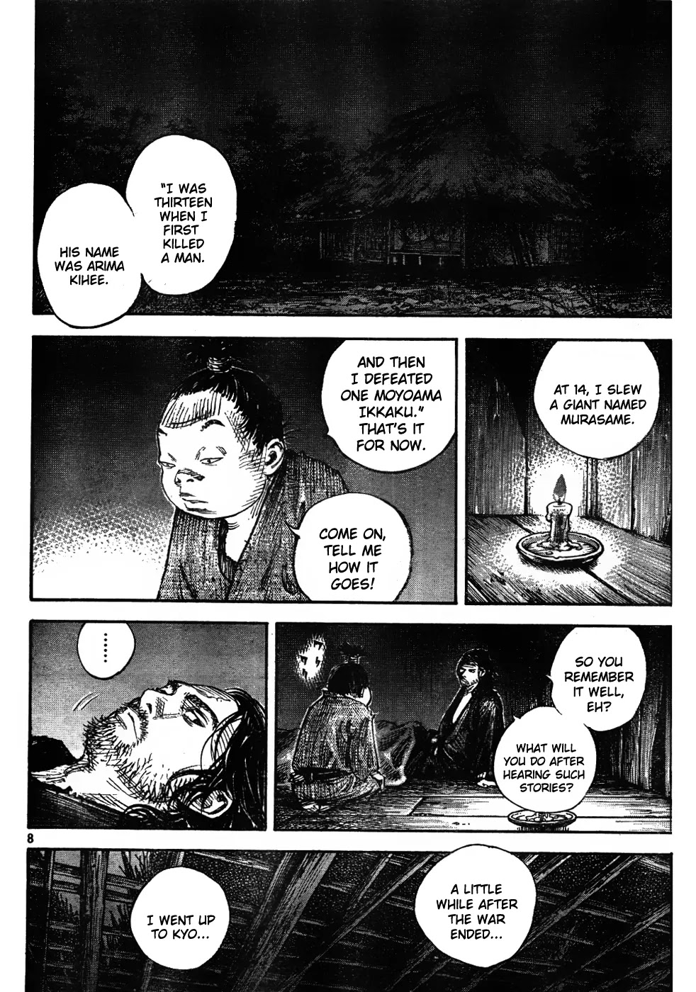 Vagabond manga, chapter 307, page 8 of 36