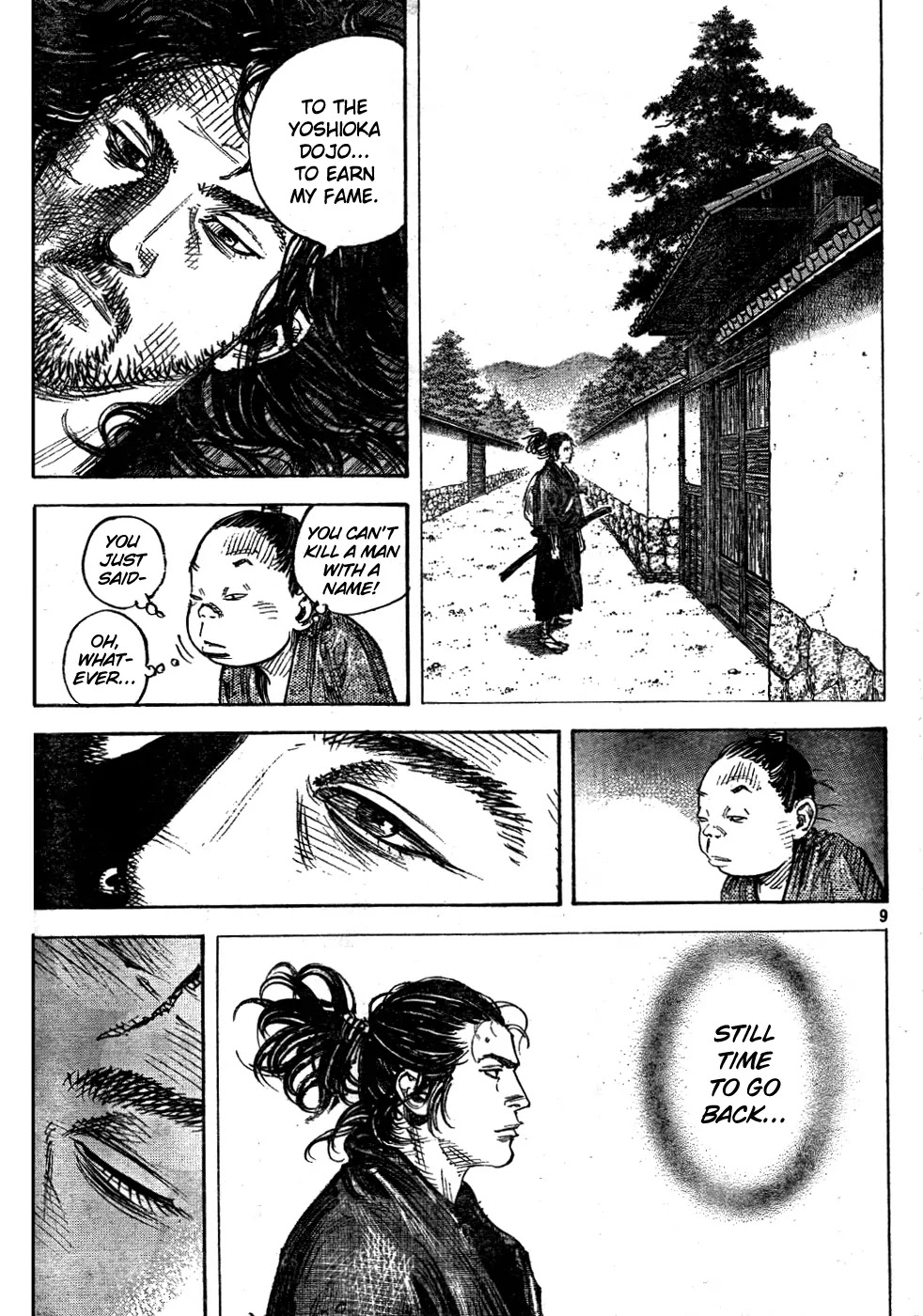 Vagabond manga, chapter 307, page 9 of 36