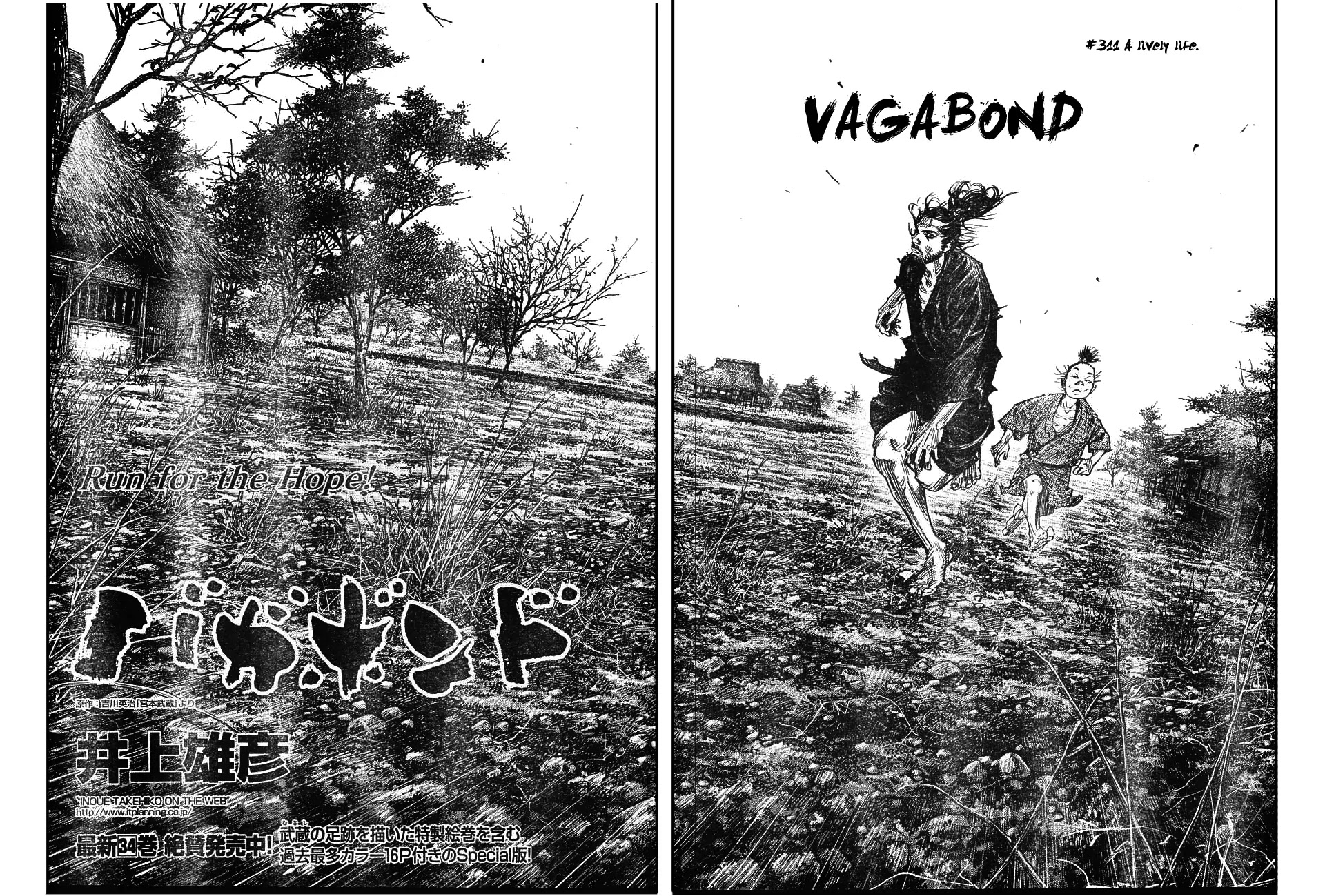 Vagabond manga, chapter 311, page 2 of 34