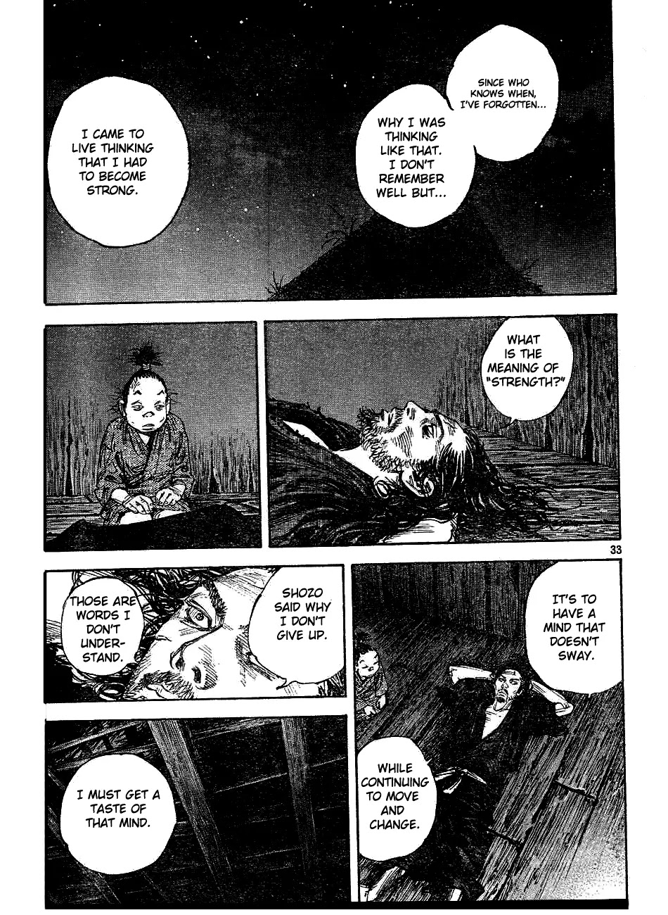 Vagabond manga, chapter 311, page 32 of 34