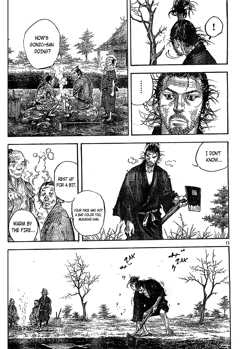 Vagabond manga, chapter 313, page 11 of 25